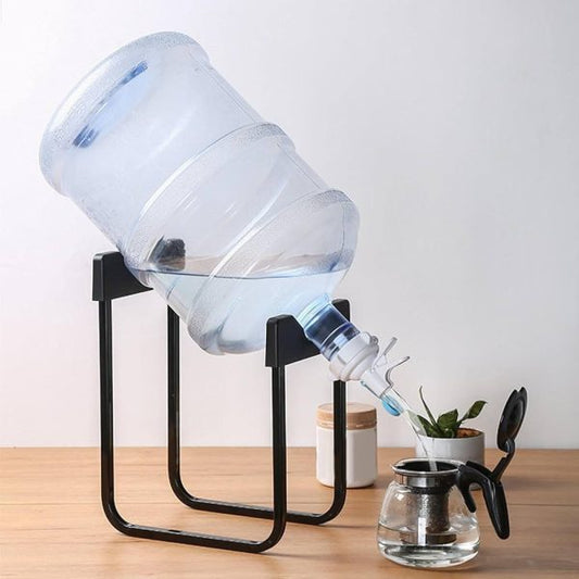 Water Bottle Stand And Nozzle Dispenser Valve Tap For Litre Large Water Bottles 19ltr Bottle Stand