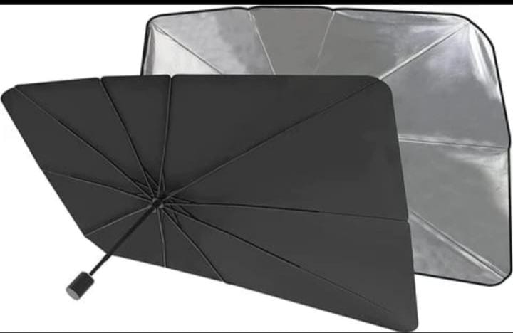 Car sunshade retractable sunscreen heat insulation front windshield parasol Umbrella